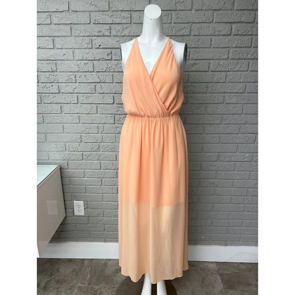 Gianni Bini Woman’s Surplice V Neckline Sleeveless Maxi Dress Size XS